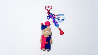 Clown Husky Dog Child - Sylvanian Families Keyring