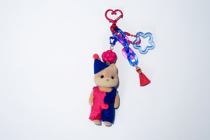 Clown Husky Dog Child - Sylvanian Families Keyring