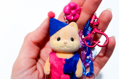 Clown Husky Dog Child - Sylvanian Families Keyring