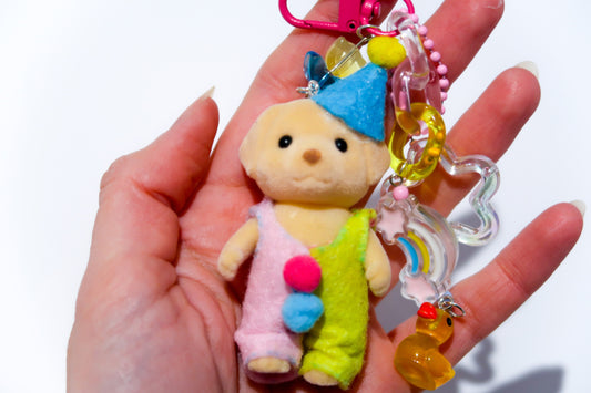 Clown Labrador Dog Child - Sylvanian Families Keyring