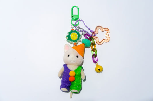 Clown Cat Child - Sylvanian Families Keyring
