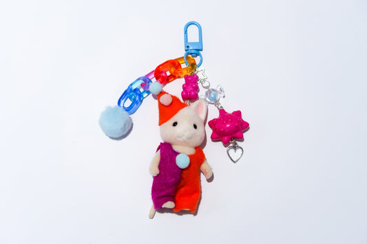 Clown Cat Child - Sylvanian Families Keyring