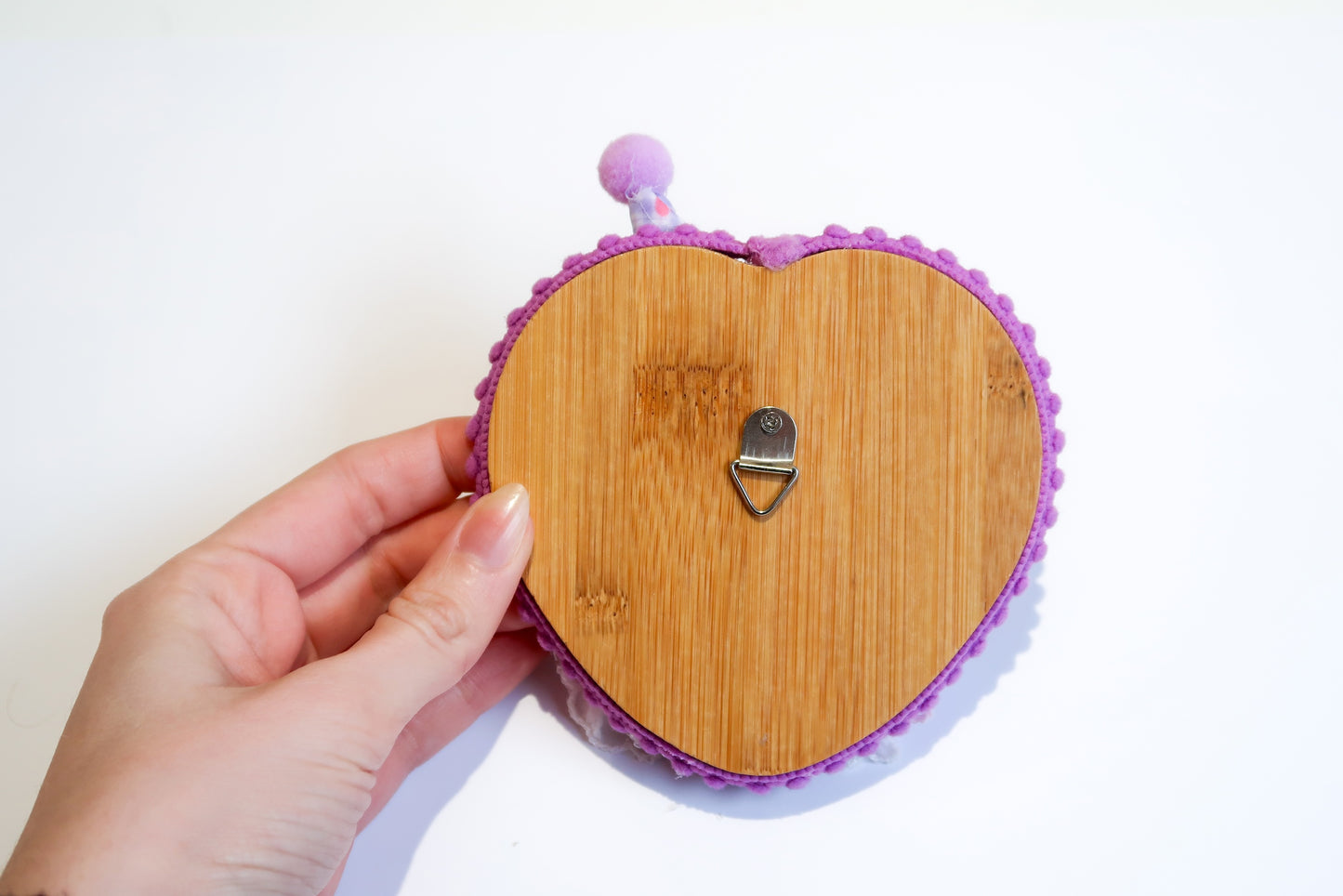 Handmade Colourful Clown Dog Needle Felted Wall Art