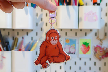Djungelskog Orangutan Keyring