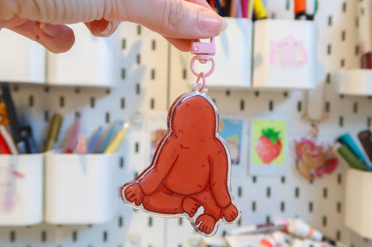 Djungelskog Orangutan Keyring