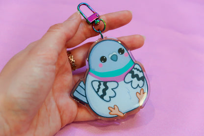 Pigeon Keyring