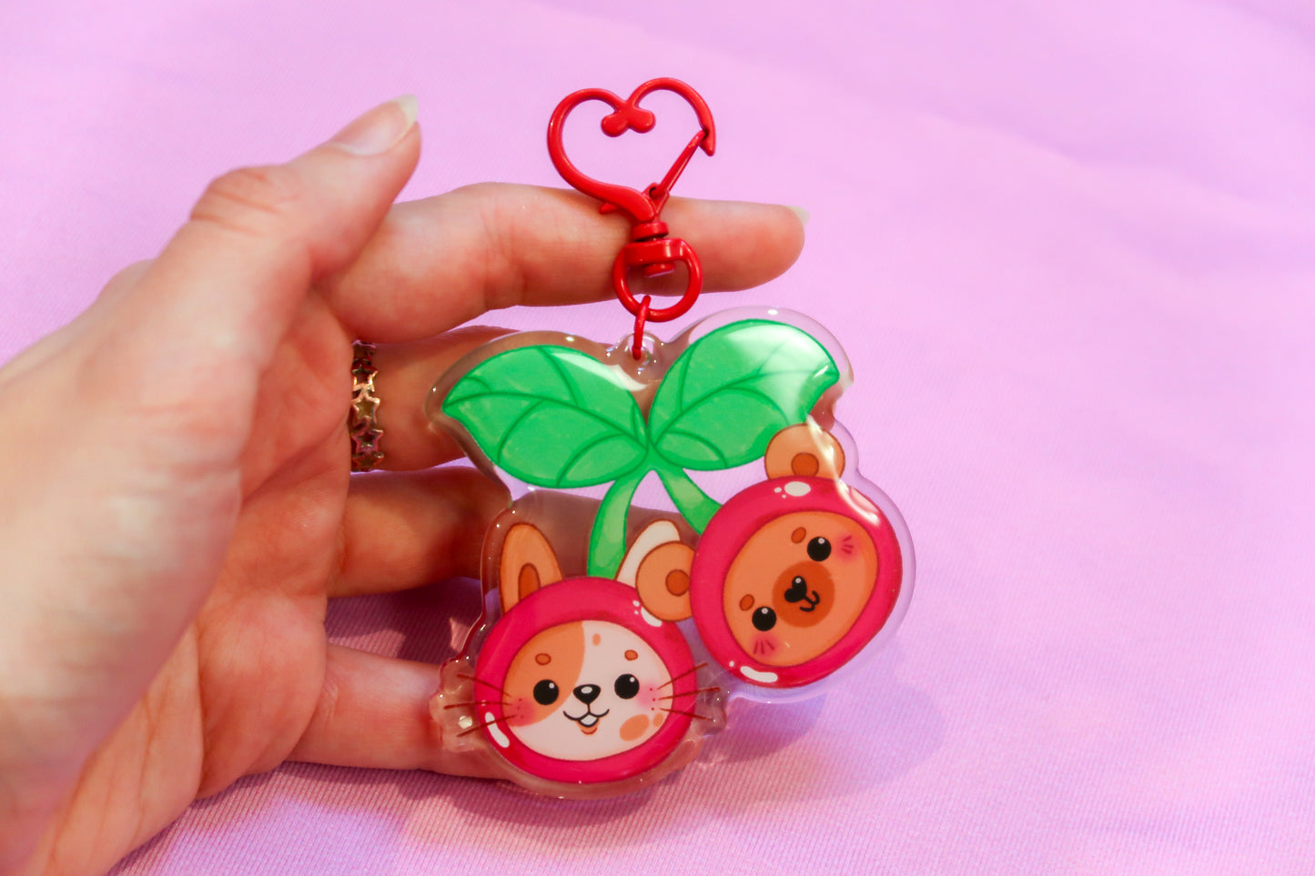 Cherry Keyring