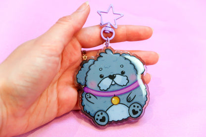 Round Dog Keyring