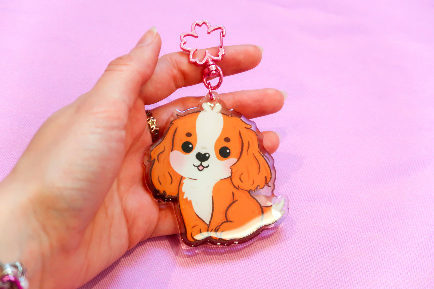 Fudge the Spaniel Keyring