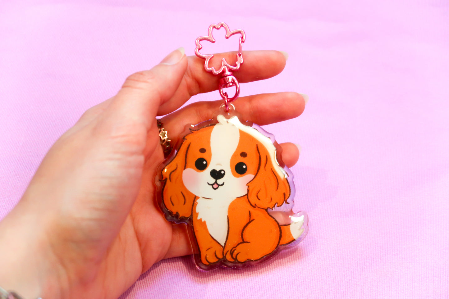 Fudge the Spaniel Keyring