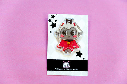 Cult of the Lamb Glitter Acrylic Pin