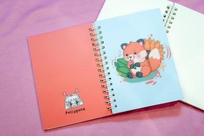 A6 Fox Notebook w/ Blank Paper