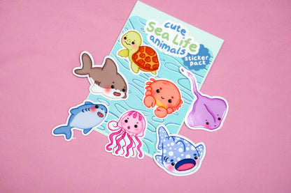 Sea Life Sticker Set