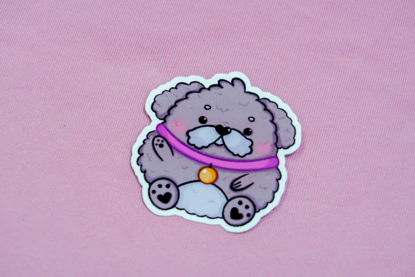 Round Dog Sticker
