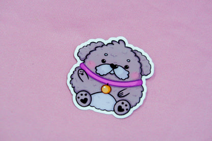 Round Dog Sticker