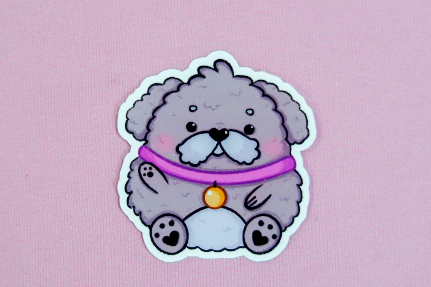 Round Dog Sticker
