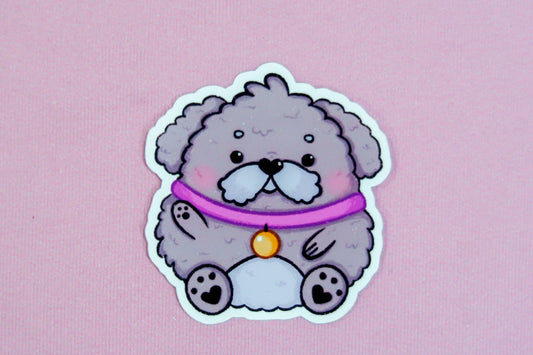 Round Dog Sticker