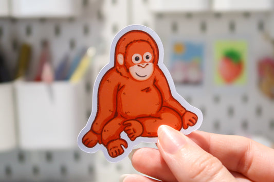 Djungelskog Orangutan Sticker