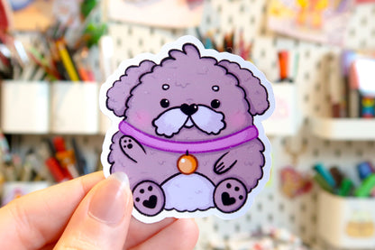 Round Dog Sticker