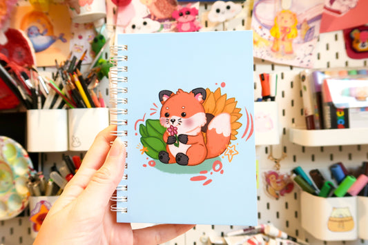 A6 Fox Notebook w/ Blank Paper