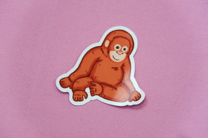 Djungelskog Orangutan Sticker