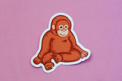 Djungelskog Orangutan Sticker