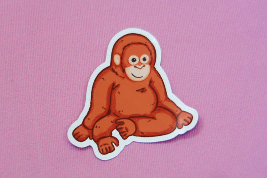 Djungelskog Orangutan Sticker