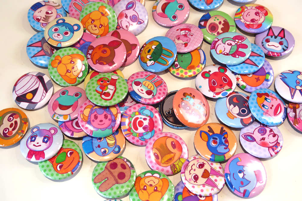 Animal Crossing Button Badge - Choose your character!