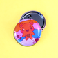 Kawaii Bear Button Badge