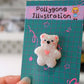 Handmade Clay Bear Pin Mystery Box Surprise