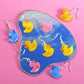 Rubber Duck  Dangly Earrings