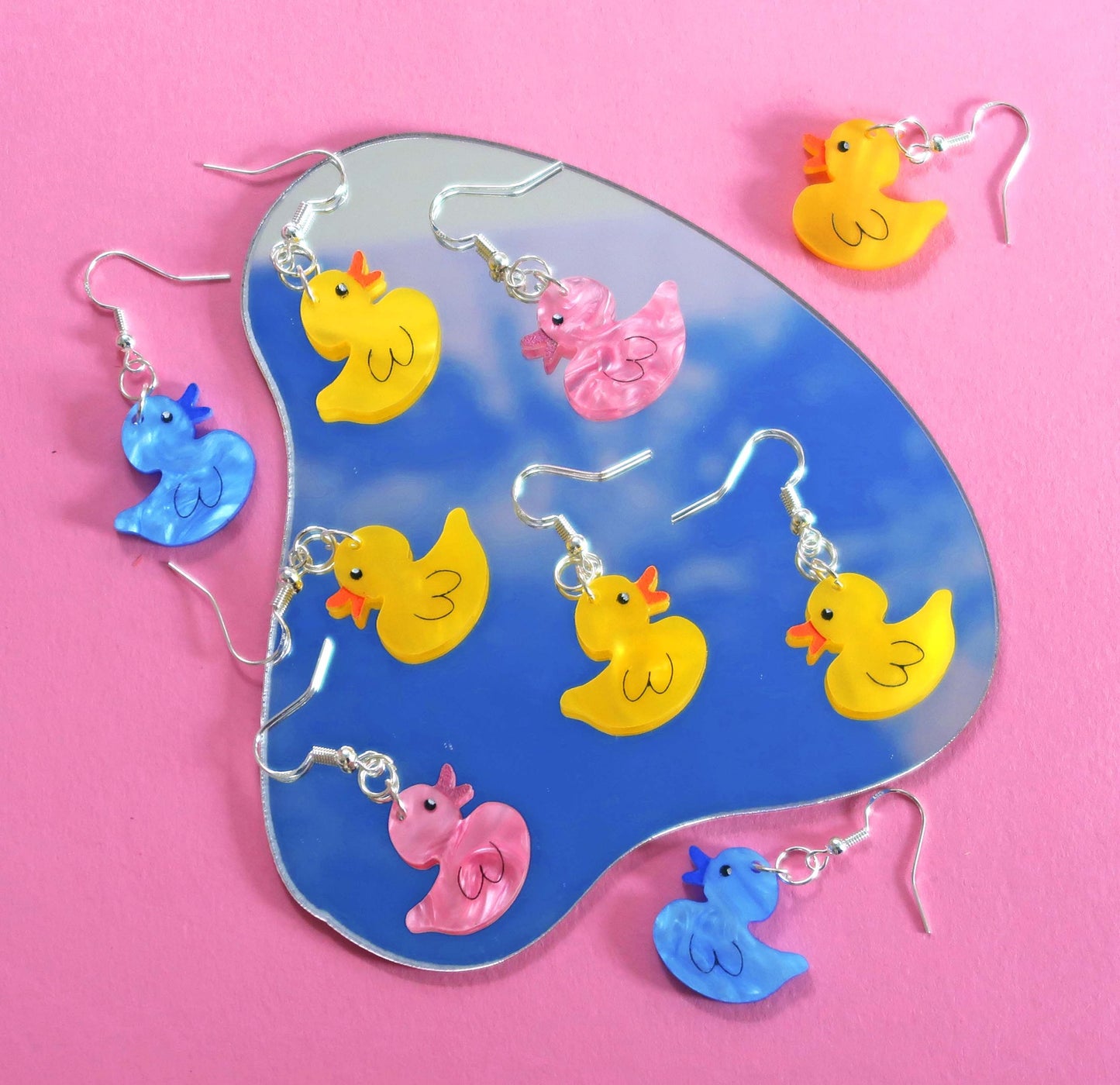 Rubber Duck  Dangly Earrings