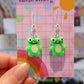 Kawaii Friends Dangly Earrings - Frog, Fox or Tiger