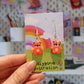 Kawaii Friends Dangly Earrings - Frog, Fox or Tiger
