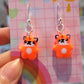 Kawaii Friends Dangly Earrings - Frog, Fox or Tiger