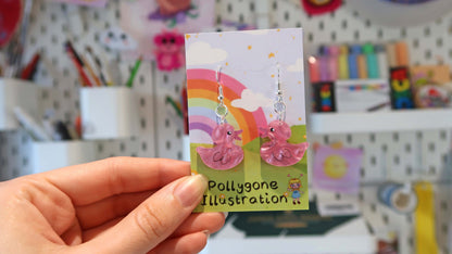 Rubber Duck  Dangly Earrings