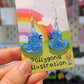 Rubber Duck  Dangly Earrings