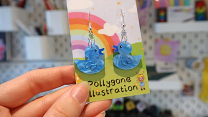 Rubber Duck  Dangly Earrings