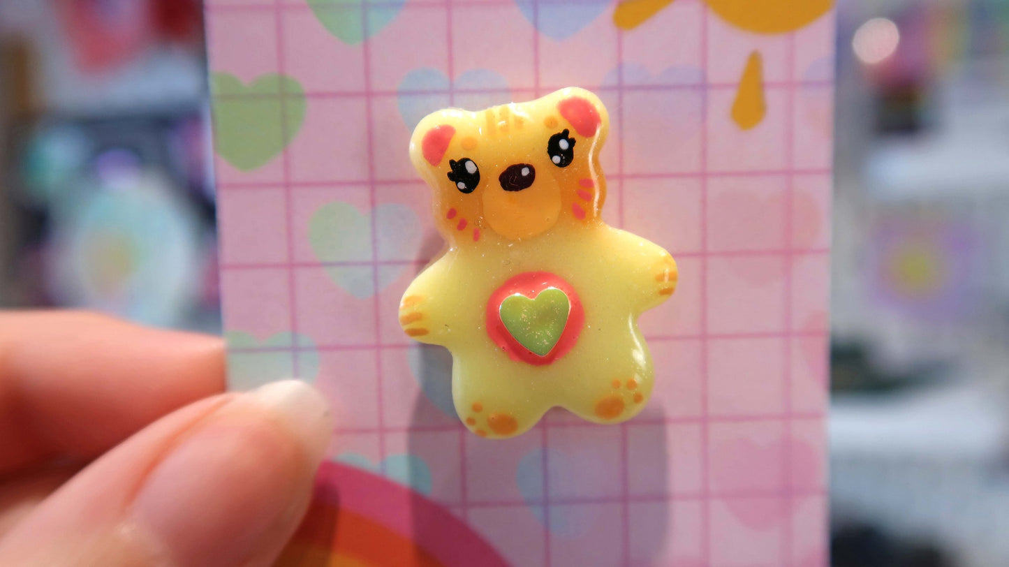 Handmade Clay Bear Pin Mystery Box Surprise