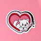 Heart Cat Sticker