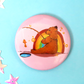 Large Rainbow Bear Button Badge