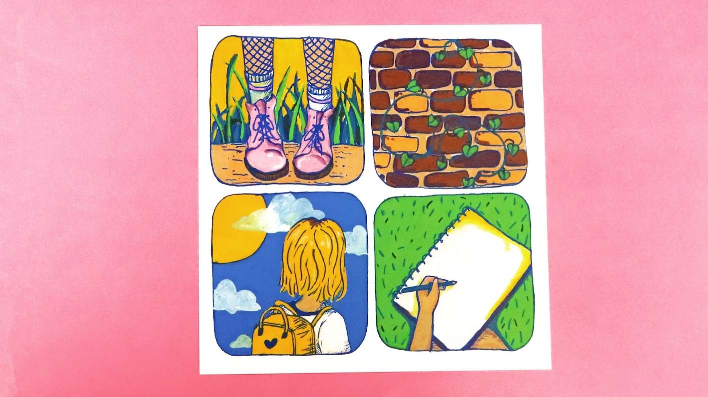 Square Postcard Print