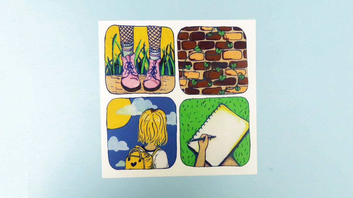 Square Postcard Print