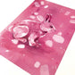 A5 Pink Rabbit Illustrated Art Print