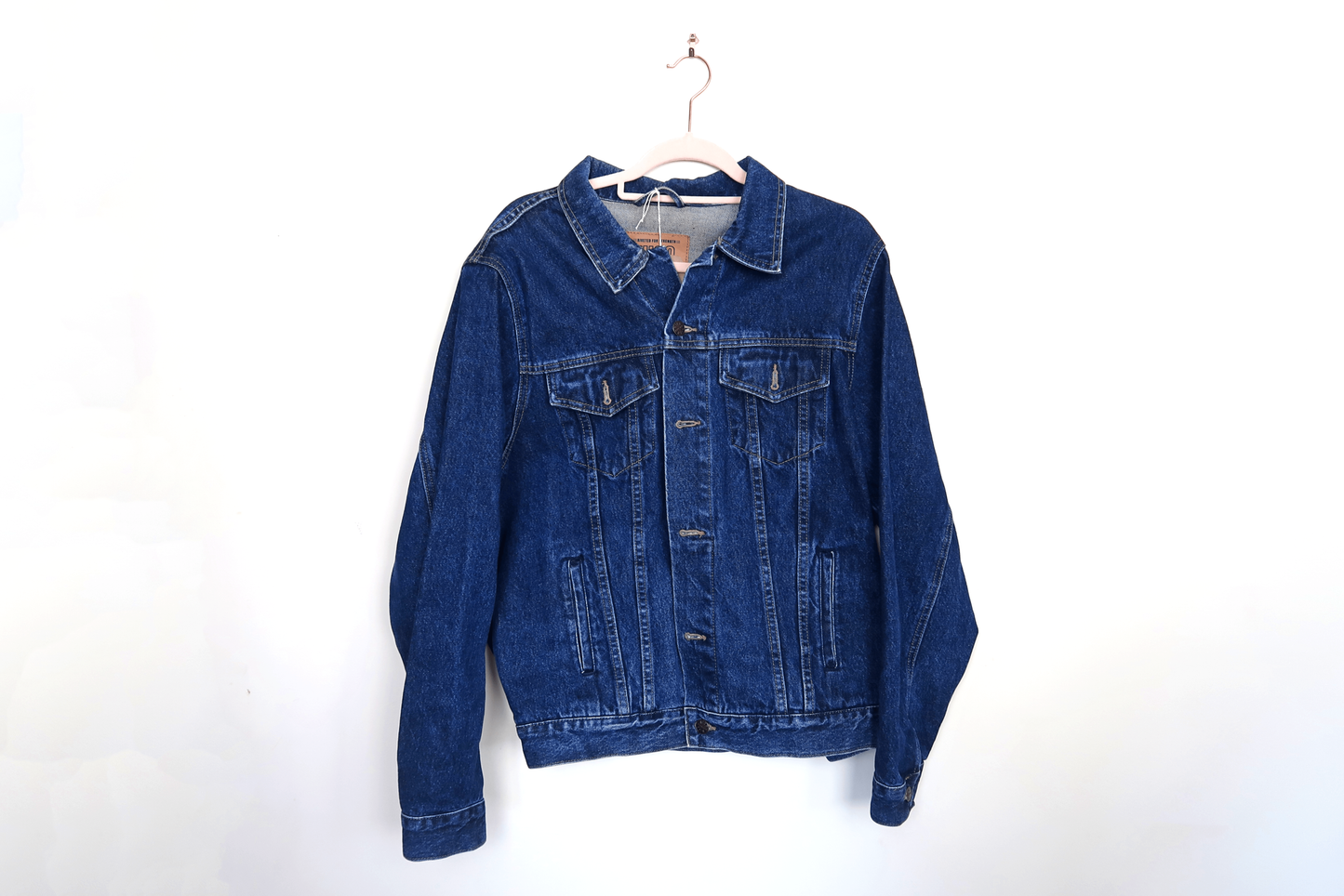 Sugar Skull Denim Jacket - Hand Painted - UK Men's Large