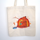Canvas Rainbow Bear Tote Bag