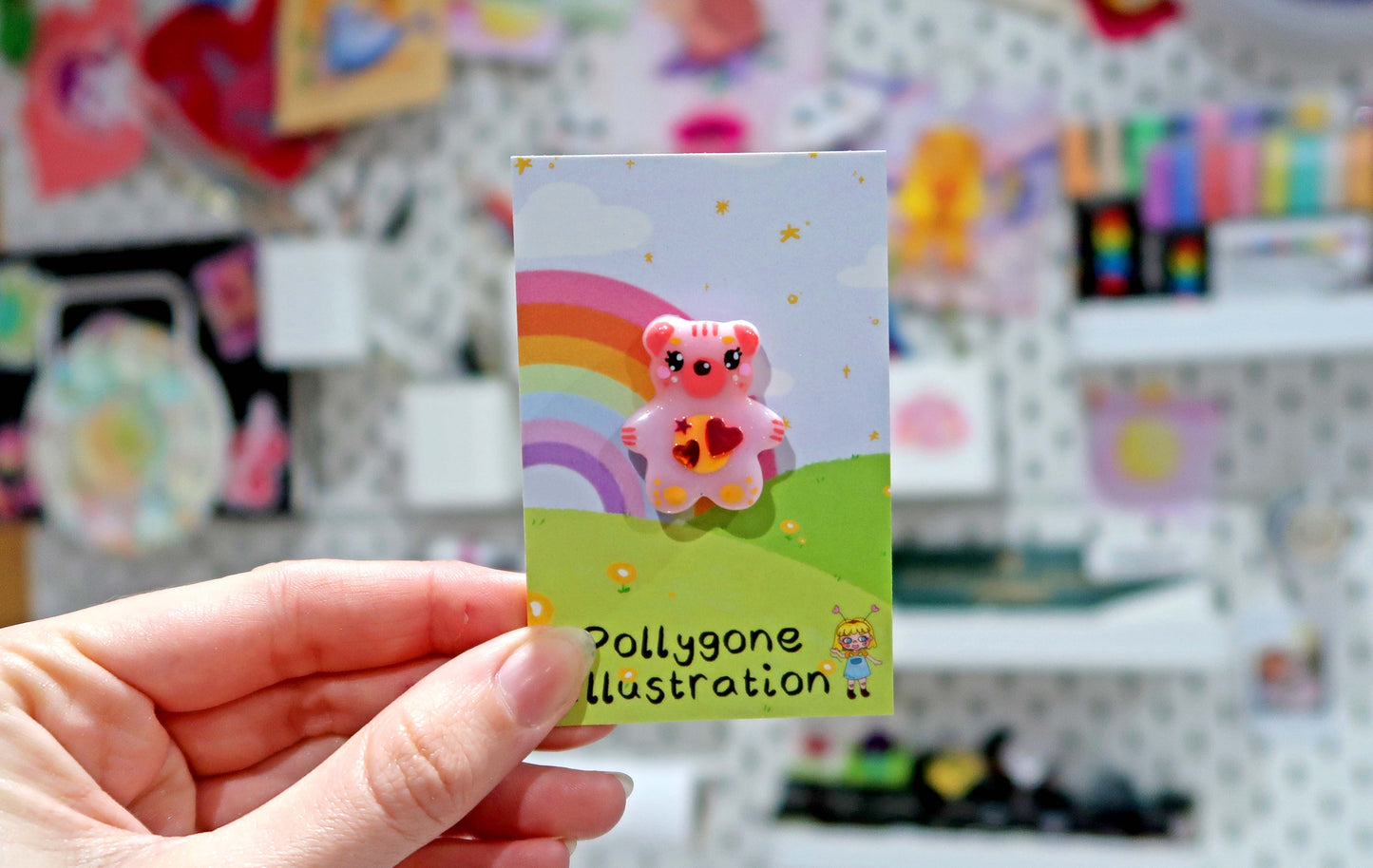 Handmade Clay Bear Pin Mystery Box Surprise