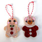 Bear and Gingerbread Man Christmas Decorations