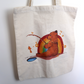 Canvas Rainbow Bear Tote Bag