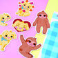 Delilah Dog and Simon Sloth Sticker Set (Pack of 6)